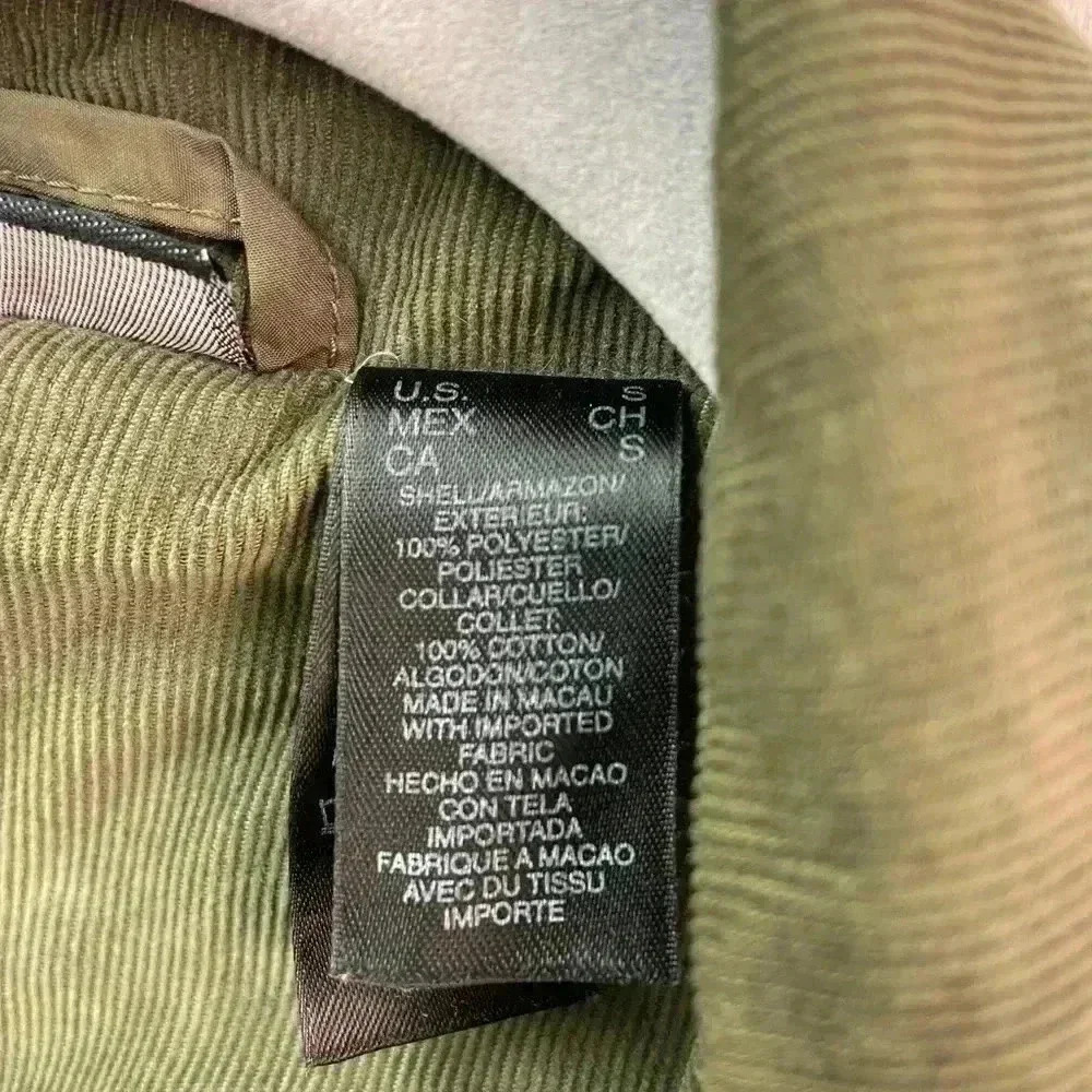 DKNY Olive Green Light Jacket Size Small Spring/Fall/Winter Lightweight - Picture 11 of 15